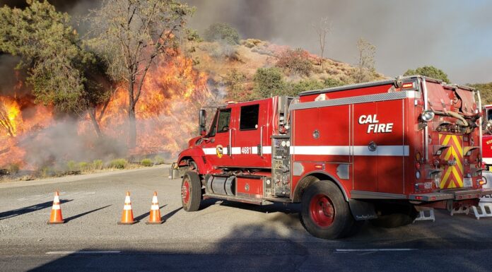 Fire rages in southern San Benito County, northeast of King City