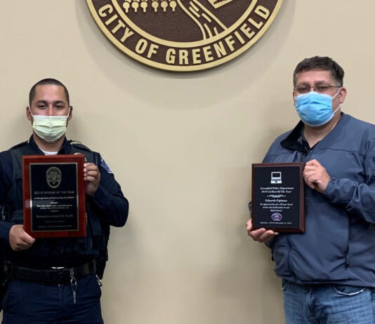 Greenfield city staff earn top honors from police department