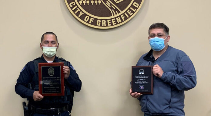 Greenfield city staff earn top honors from police department