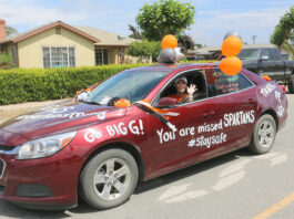 Gonzales Spartans receive sendoff parade from school staff