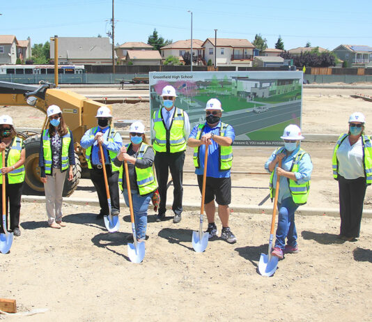 District breaks ground on Greenfield High Schoolās new parking lot project
