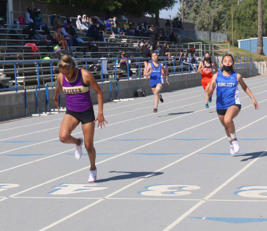 Salinas Valley track teams compete in first tri-meet of shortened season