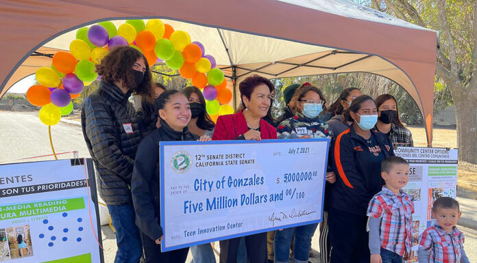 Senator presents $5M check for Gonzales teen center
