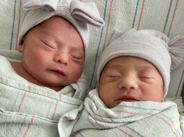 Greenfield twins born minutes apart in different years