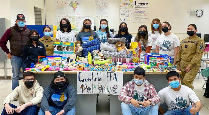 Greenfield FFA, ag leadership students donate to animal rescue