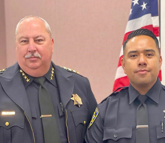 Gonzales swears in new police officer