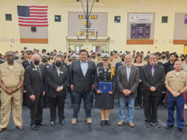Soledad High School naval cadets receive unit award