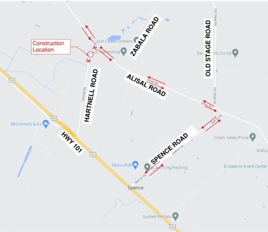 Hartnell Road bridge project begins south of Salinas
