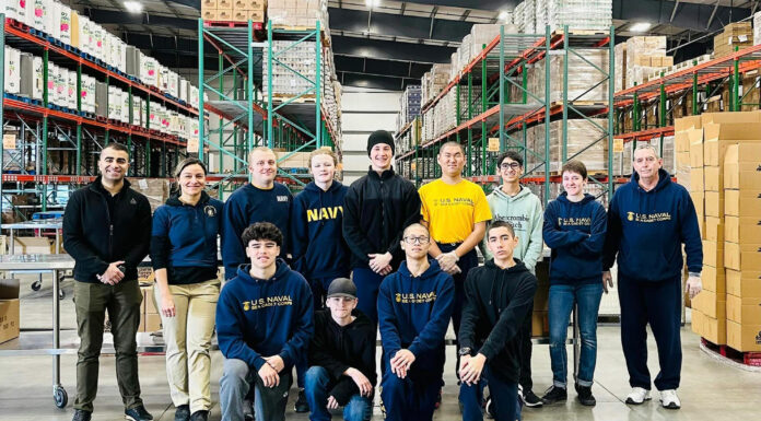 Local Sea Cadets volunteer with Food Bank for Monterey County