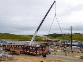 New bridge positioned over iconic Laguna Seca Raceway