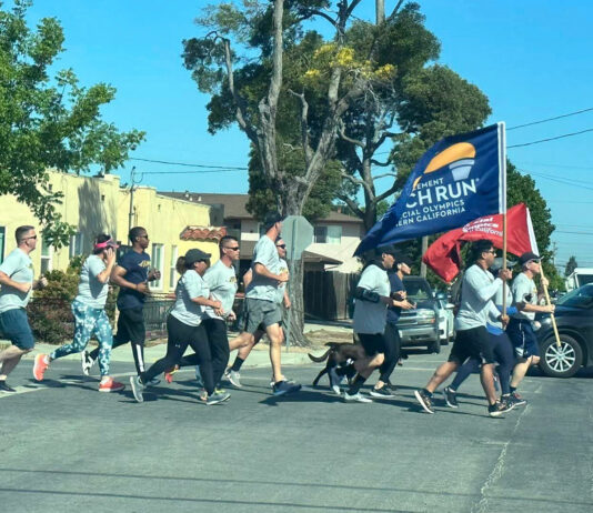 Salinas Valley officers help escort Flame of Hope