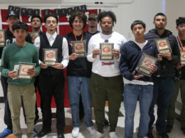 Gonzales awards track and field athletes