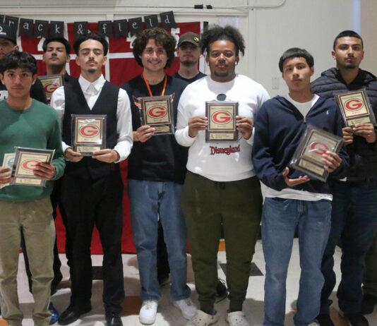 Gonzales awards track and field athletes