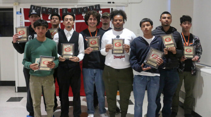 Gonzales awards track and field athletes