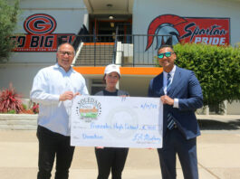 CTF Soledad groups donate to Gonzales Spartans track and field program