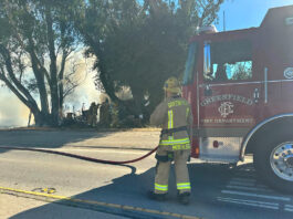 Homeless encampment catches fire in Greenfield