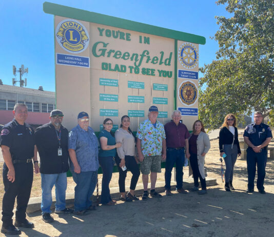 Greenfield Rotary Club restores Maggini Park sign