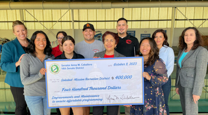 Sen. Caballero secures $1.4M in state funding for Greenfield, Soledad improvements