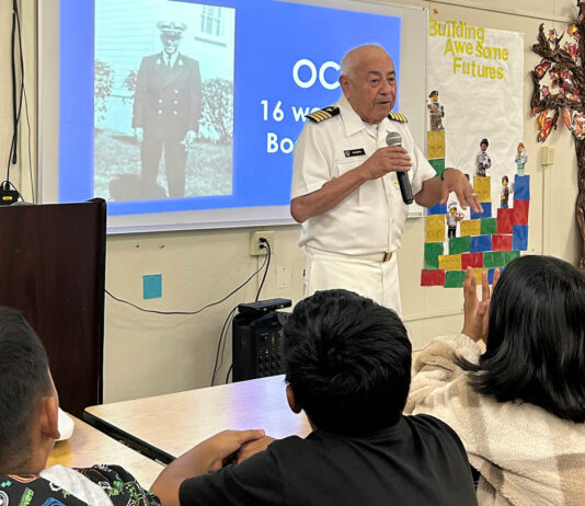 Navy veteran returns to Greenfield to speak with youth