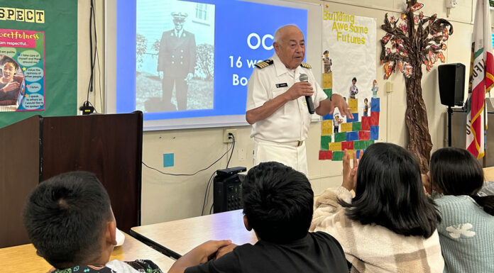 Navy veteran returns to Greenfield to speak with youth