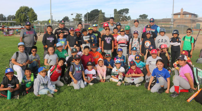 Youth baseball players attend camp in Gonzales