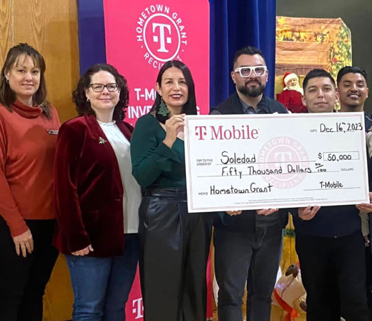 Soledad receives $50K grant from T-Mobile for Community Center upgrades Soledad T-Mobile