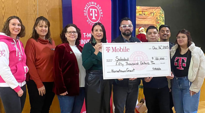 Soledad receives $50K grant from T-Mobile for Community Center upgrades Soledad T-Mobile