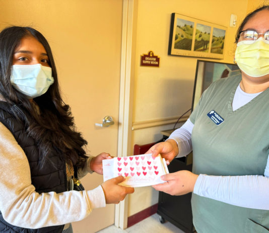 Soledad seniors receive heartwarming Valentineās Day cards from students King City High School Eden Valley Care Center Valentineās Day card