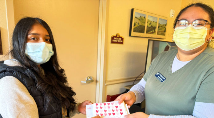 Soledad seniors receive heartwarming Valentineās Day cards from students King City High School Eden Valley Care Center Valentineās Day card
