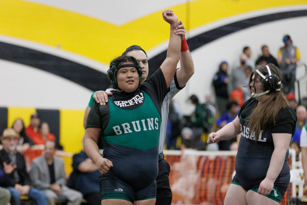 Image for display with article titled Wrestling | Greenfield’s Vasquez-Gutierrez captures back-to-back CCS titles