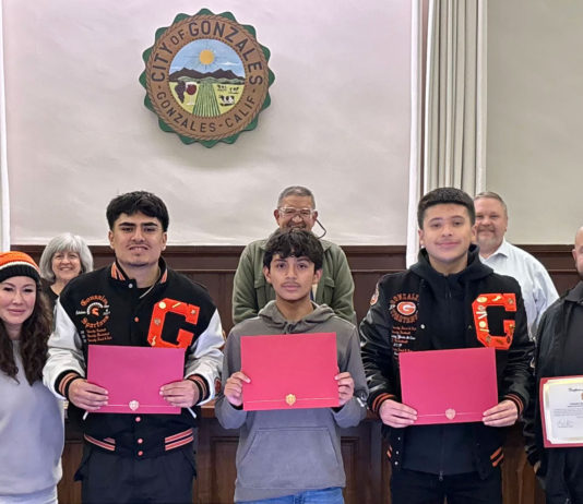 Gonzales City Council honors outstanding high school athletes, coaches Gonzales City Council Gonzales High School athletes coaches
