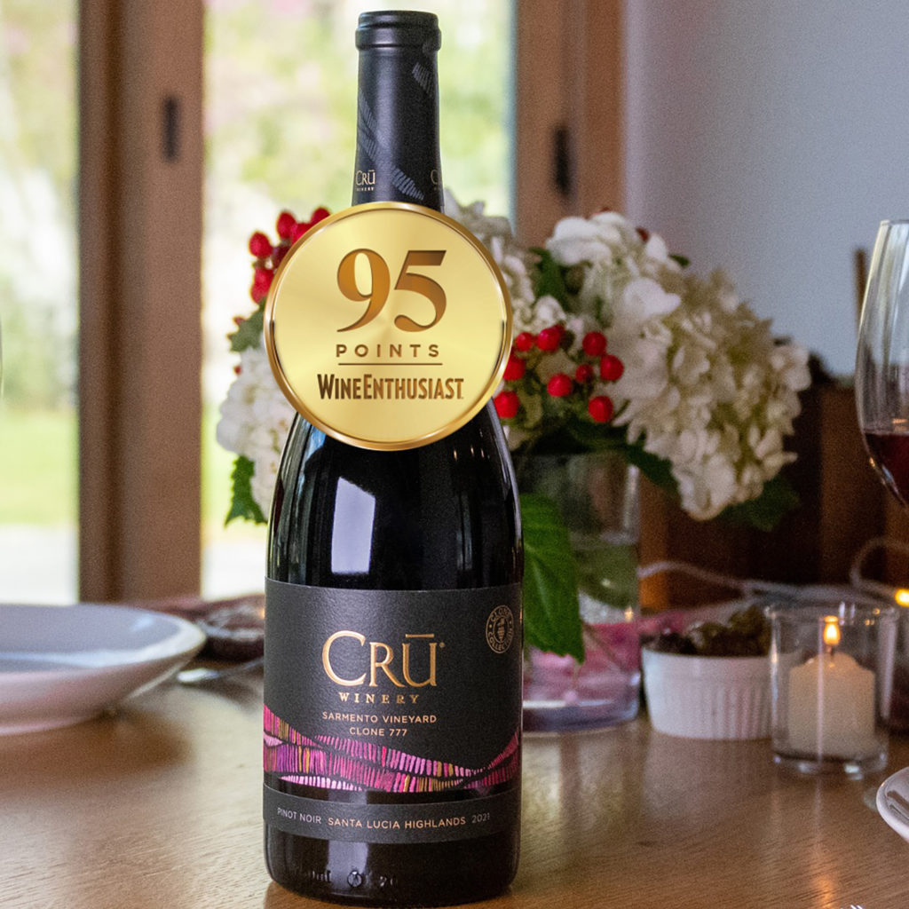 Image for display with article titled CRU Winery Announces 95-point Score From Wine Enthusiast Magazine