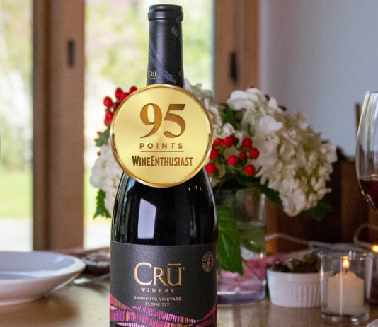 CRU Winery announces 95-point score from Wine Enthusiast Magazine CRU Winery