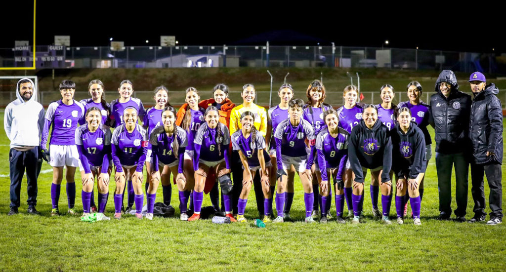 Image for display with article titled Girls’ Soccer | Soledad Aztecs claim Mission title