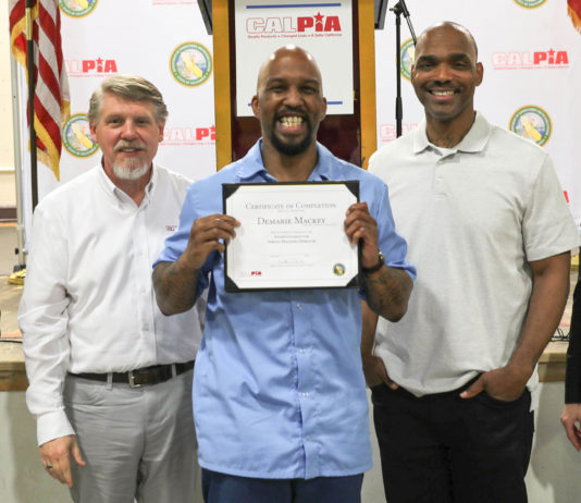 123 inmates receive apprenticeships, job certifications at Correctional Training Facility in Soledad Correctional Training Facility Soledad CALPIA graduation