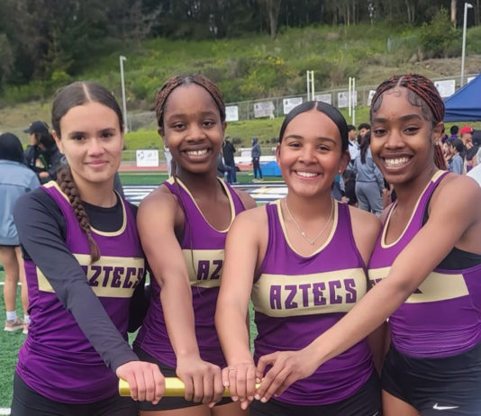 Track and Field | Soledad girls’ relay team sets record Soledad Aztecs track