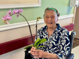 Orchid donation brightens Eden Valley seniorsā lives Eden Valley Care Center orchid