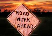 Overnight Highway 101 work to cause delays between Soledad, Greenfield Road work sign