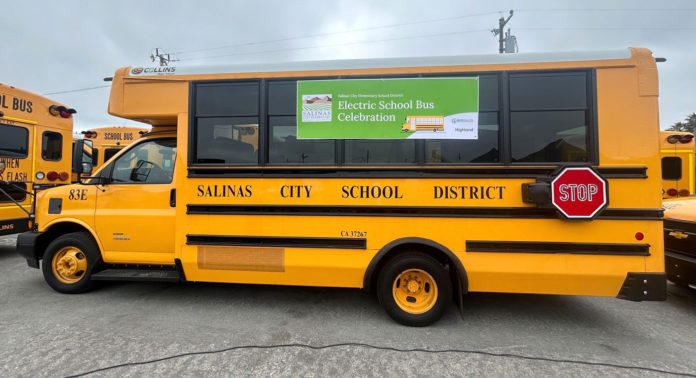 Salinas City Elementary School District electric bus