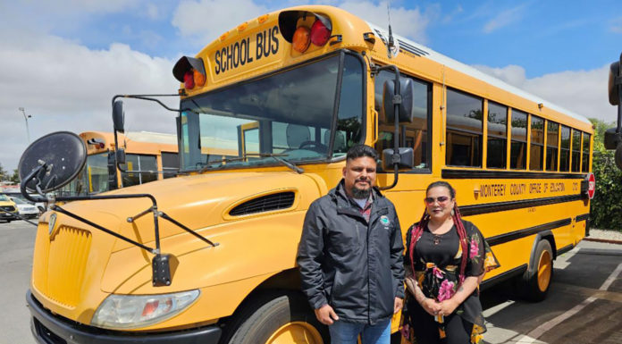 Quick-thinking Monterey County bus drivers extinguish car fire MCOE bus drivers
