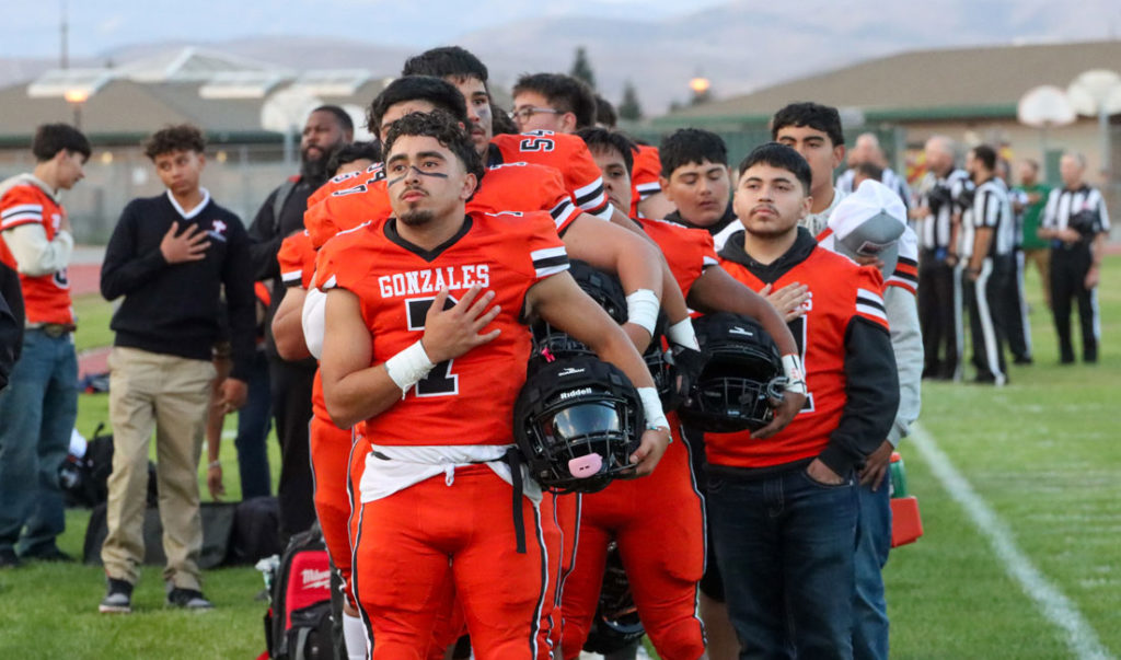 Image for display with article titled Football | Gonzales Spartans Struggle in Loss to Breakers