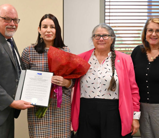 Soledad Mayor Velazquez honored for MST service