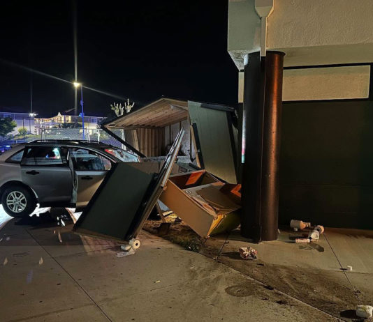 Drunken driver crashes into Greenfield middle school shed