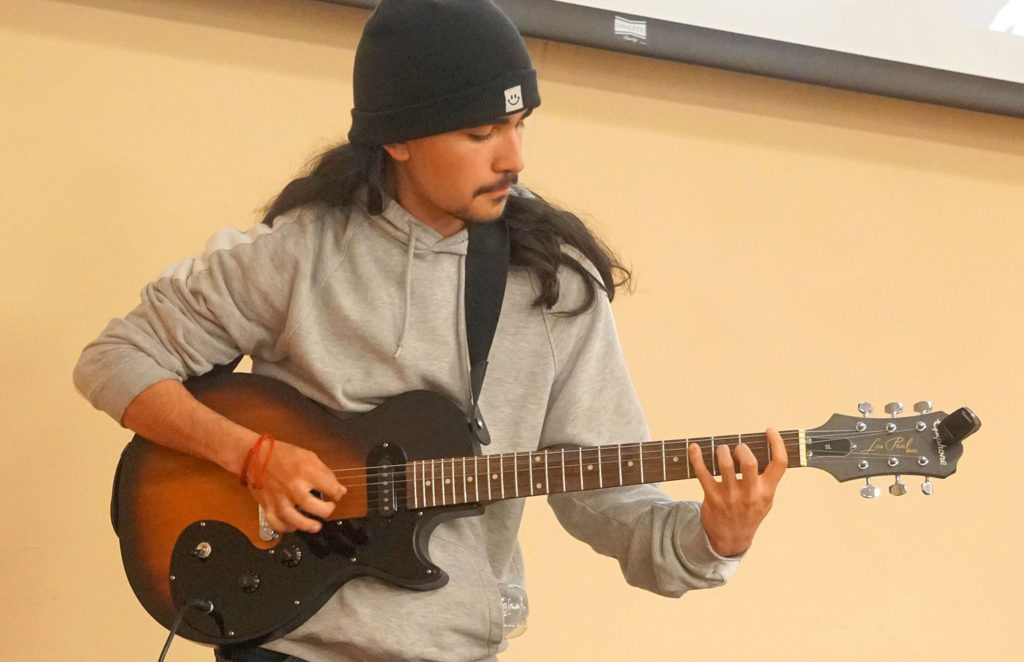 Image for display with article titled South Monterey County Schools Benefit From Latest Guitars Not Guns Donation