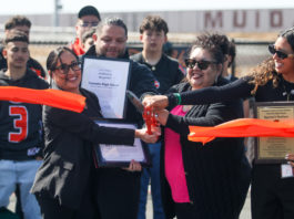 Gonzales High hosts ribbon-cutting ceremony for newly renovated Dick Force Stadium