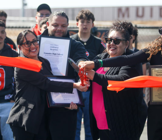 Gonzales High hosts ribbon-cutting ceremony for newly renovated Dick Force Stadium