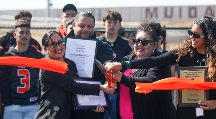 Gonzales High hosts ribbon-cutting ceremony for newly renovated Dick Force Stadium