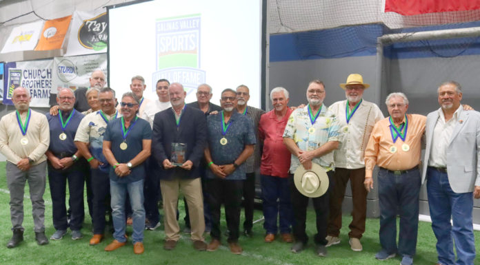Gonzales Highās 1974 football team inducted into Salinas Valley Sports Hall of Fame Salinas Valley Sports Hall of Fame 1974 Gonzales High football team