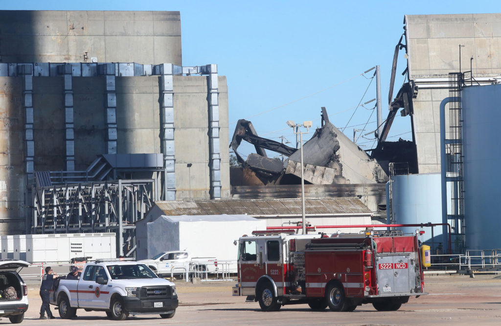 Moss Landing battery plant fire