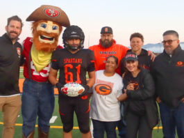 Gonzales football player honored by San Francisco 49ers 49ers Foundation Gonzales football Lawrence Bettencourt